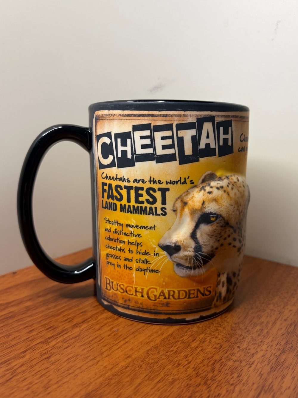 Busch Gardens Cheetah Mug Raised
